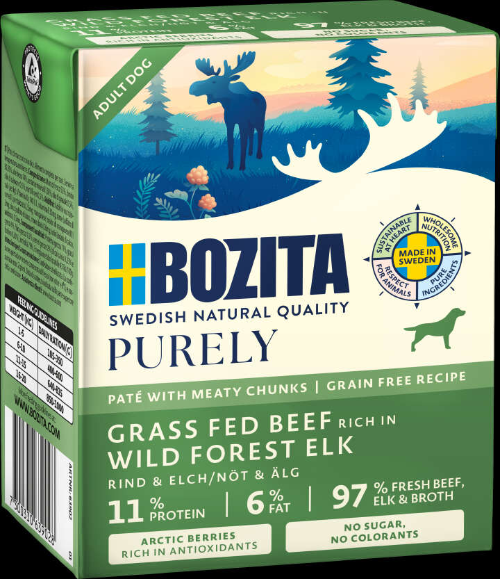 BOZITA Hunde-Nassfutter Purely Paté Adult Elch